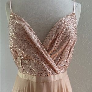 Lulus Elegant Peach Evening Gown